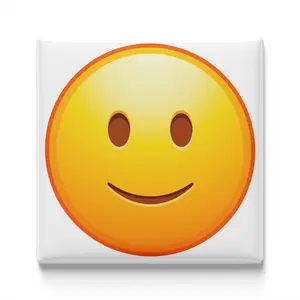 Slightly Smiling Face Emoji Magnet