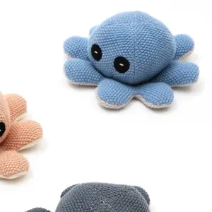 Knitted Stuffed Octopus Soft Toy Gift for Christmas Day Birthday