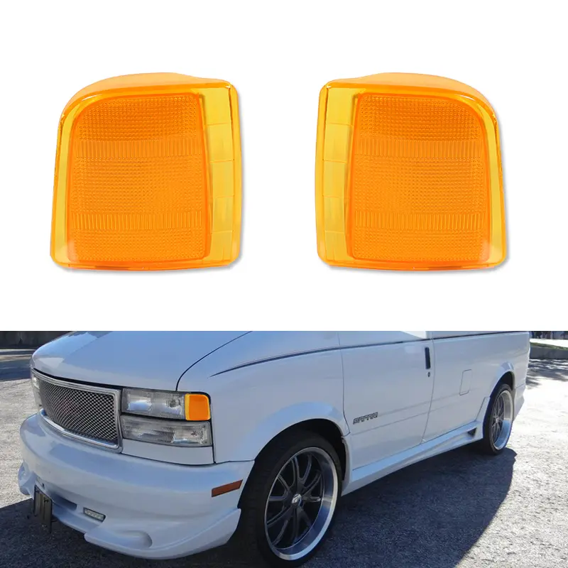 2pcs Amber Lens Side Corner lamps Lights For 1995 1996 1997 1998 1999 2000 2001 2002 2003 2004 2005 Chevrolet Astro GMC Safari,Replace OEM 16524076, 16524075, GM2551139, GM2550139