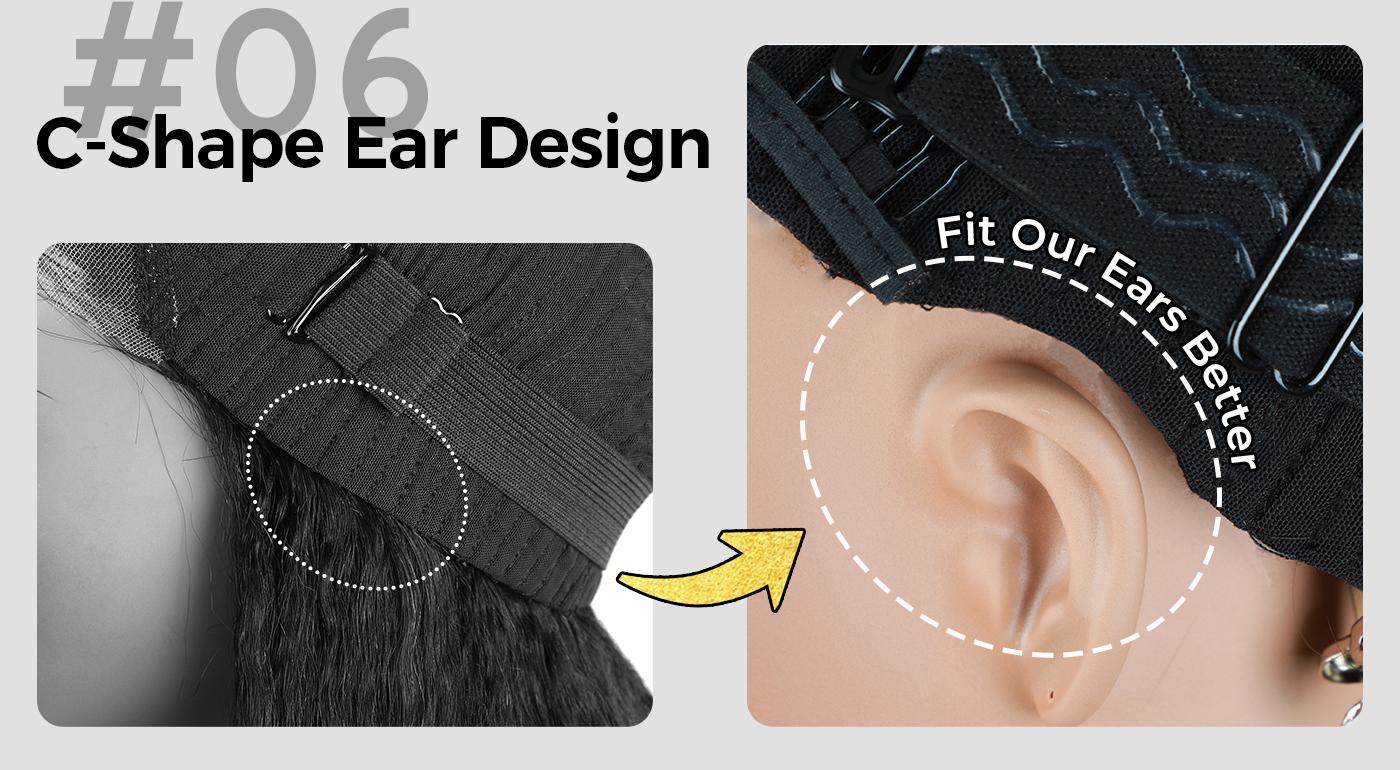 OQ HAIR 220% Density Pre Cut 9x6 TPart Lace Water Wave Wear Go Glueless Wigs With Drawstring Pre Plucked With Natural Hairline