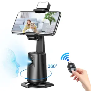 Extendable Auto Face Tracking Tripod, 360° Rotation Phone Tripod Stand, Face Body Phone Camera Mount, Gesture Control for Vlog/Live Stream/Video Recording, Selfie