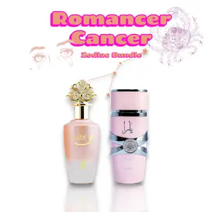 Romancer CANCER Zodiac Bundle | Yara Pink + Nuha | Eau De Parfum | Women's Fragrance | 100 ML - 3.4 oz | Sweet, Fruity & Powdery Notes