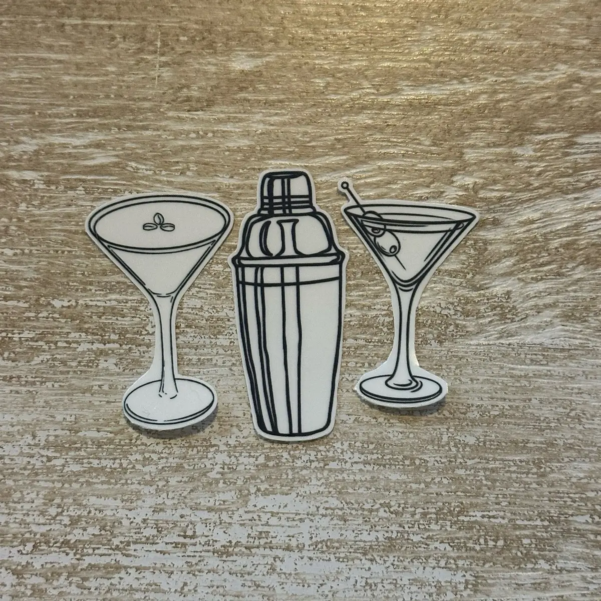 Drinks Fine Line Temporary Tattoos martini tattoo shaker tattoo thin line tattoo statement