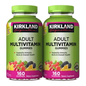 Kirkland Signature Adult Multivitamin Gummies 320 Gummies Supports Immune Bone & Overall Health 160 Gummies Each for Comprehensive Nutrition