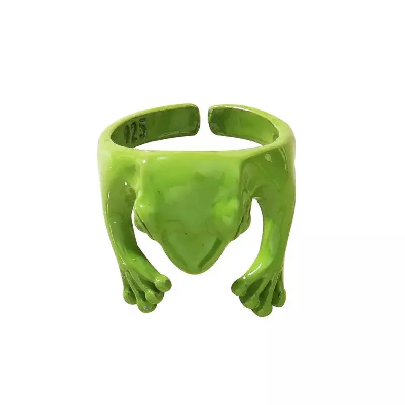 Cute Green Frog Ring - Adjustable Size
