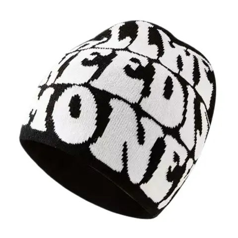 Unisex Y2K Letter Knit Hat, Trendy Hip-Hop Style Cold Cap, Stylish Hat, Beanie Hat, Beanies, Warm and Comfortable, Perfect for Outdoor Cycling, Travel, Skiing, Streetwear Fall Winter