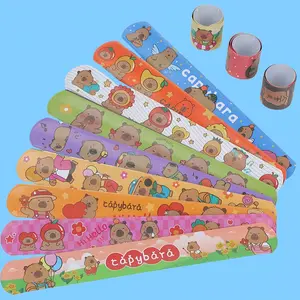 Capybara Slap Bracelets for Kids Party Favors, Birthday Gifts & School Supplies, Baby Shower Decorations, Girls Boys Learning Accessories