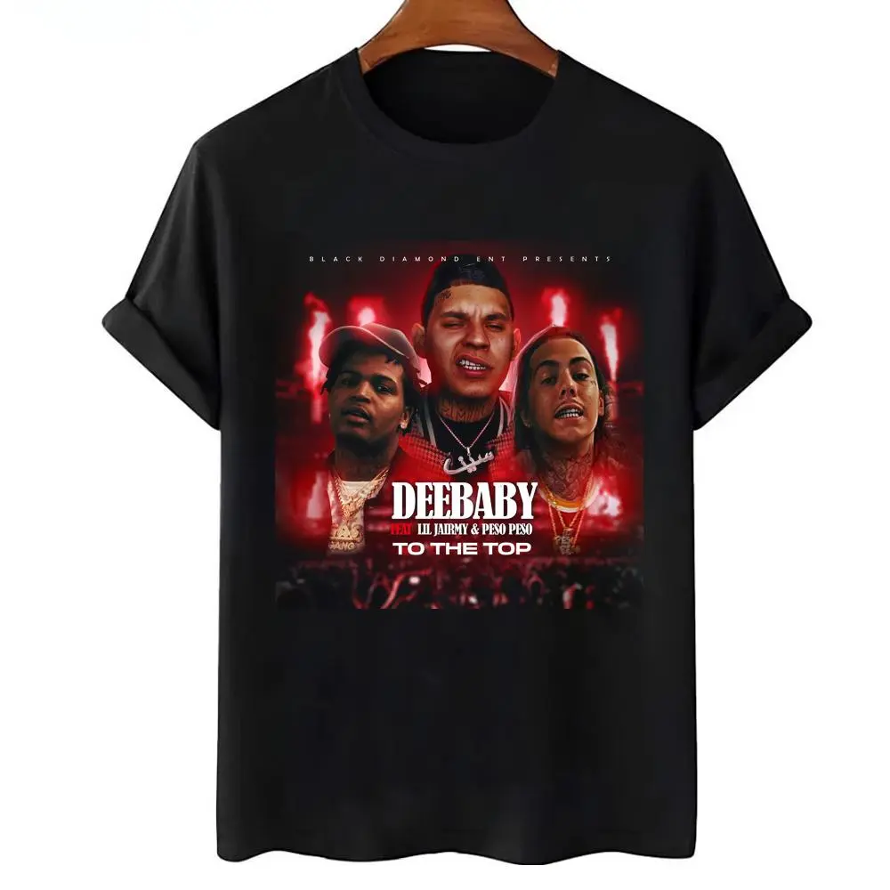 Men's Fitted Cotton Short-Sleeve Round Neck Graphic Print Tshirt - Menswear Top, Unisex Casual Streetwear with Deebaby, Lil Jairmy, Peso Peso Albums & Songs (Sizes 3XL,4XL,5XL; HG1038), Shortsleeve, Basic, All Seasons, T-Shirt, Unisex Wear, Crew Neck, Dig