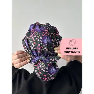 DuoStyle Scrub Hat - Violet Fields