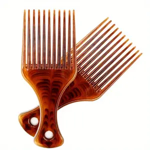 Oil Comb Hair Big Tooth Comb Men's Big Back Hair Styling Comb Fork Pick Hair Salon Hair Styling Product