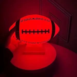 LED Light-Up Football - Glow in The Dark Football Games- Size 10.35 in. with Pump and Batteries Included | Perfect Football Game Gifts for Teen Boys Ages 7-15 Football Fans & Players