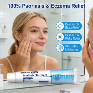 Antifungal & Psoriasis Cream, Plant-Based Formula for Eczema, Ringworm, Tinea, Itchy Scalp & Groin, Athlete’s Foot – Fast Soothing Itch Relief, Deep Hydration, Gentle Skin Care – 20g