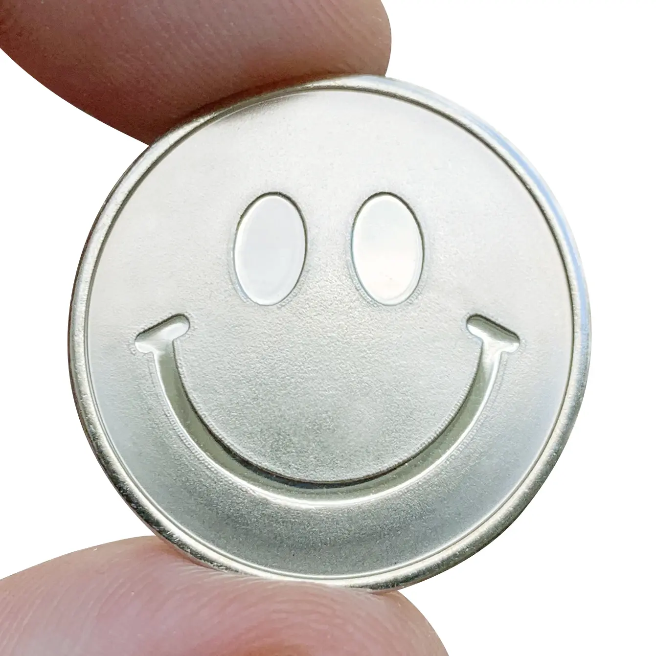 ZFG INC. Have A Nice Day A**hole Funny Single Coin - 1 Antiqued & Lacquered Nickel Silver Coin with Smiley Face & Middle Finger Design - 100% Made in America
