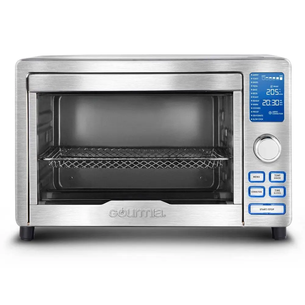 Gourmia 200oz Air Fryer Toaster Oven Stainless Steel 1700W Airfryer