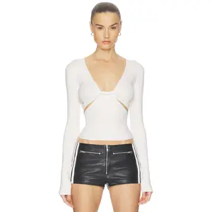 HAELO Twist Sweater in White