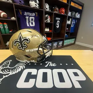 Tyler Shough New Orleans Saints autographed helmet Authentic