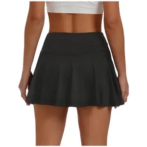 Women's High-Waisted Tennis Skirt - Athletic Sporty Sport Skort with Pockets (Suitable for Golf)