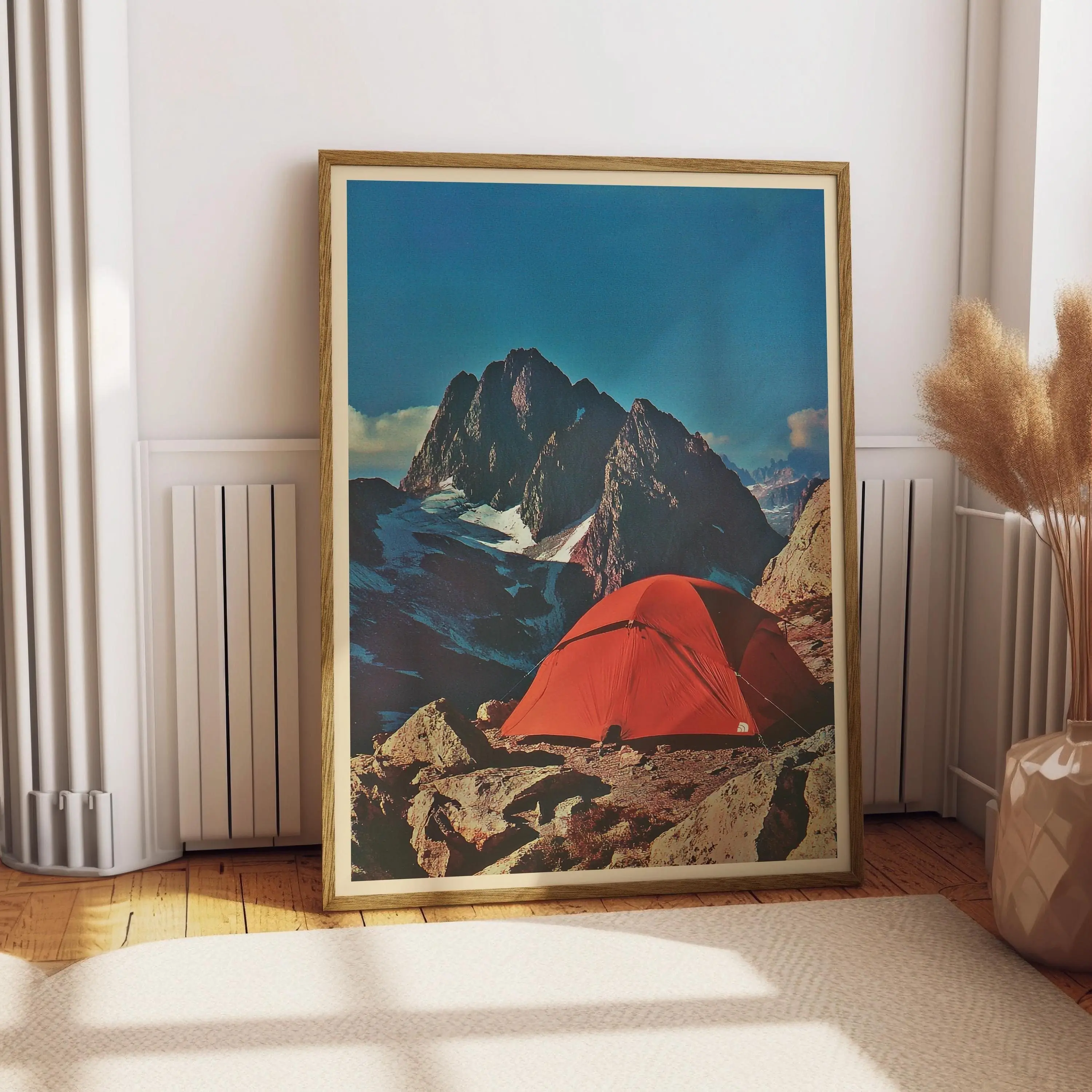 Vintage Mountaineering Advertisement Photo Poster Unframed  Retro Outdoor Tent Camping Poster Unframed  1980s Hiking Magazine Art Rock Climbing Summiting Poster Unframed