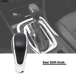 XUKEY Gear Shifter Knob for Buick Verano 2012-2017 Gear Shift Knob Leather Car Stick Lever Handle Shifter Head Transmission Gear Shift Lever Knob (Black)