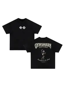 Men's Fitted Heavyweight Gym Workout Tee, Vintage Hip Hop Style Top for Summer, Perfect for Fitness Enthusiasts