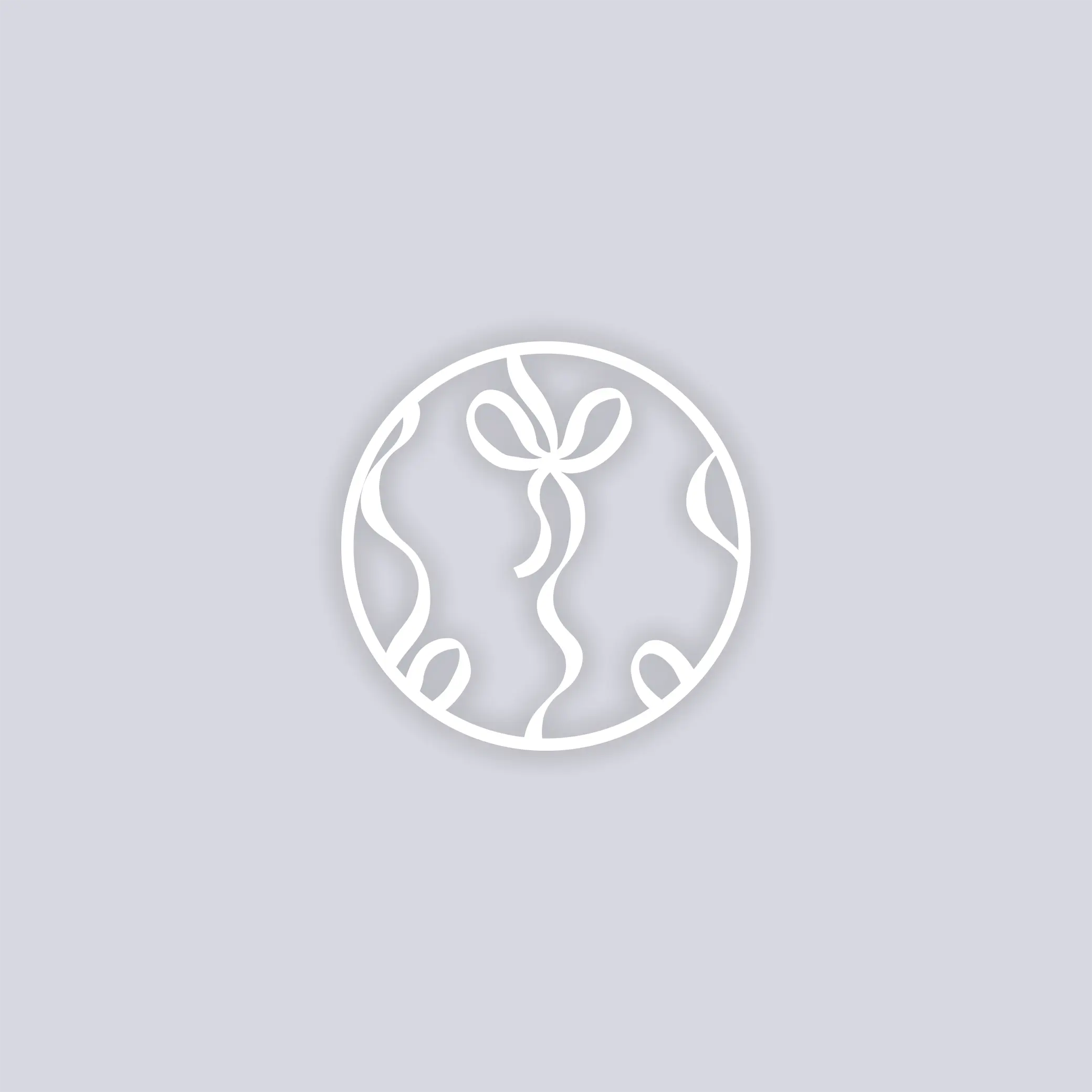 Bow Lines Circle Clay Stencil