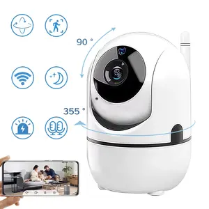 1080P Smart Security Camera, 355°Pan&Tilt Security Camera,24/7 Recording indoor Outdoor Security,IR Night Vision & Move Tracking & 2-Way Audio Camera, Wifi Security Camera, Surveillance Security Camera, Wireless Cameras, for Store/Office/Home