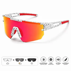 PTZ  Photochromic Sports Sunglasses for Men & Women – Color-Changing UV400 Outdoor Shades, Adaptive Tint Cycling, Running, Hiking, Driving, Lightweight Sport Eyewear