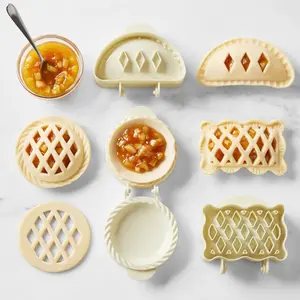 Mini Pie & Biscuit Mold Set, 3 Counts/set Plastic Dough Shaper, One-press Bread Former for Baking Baking Tools