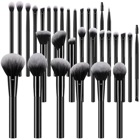 32PCS Premium Synthetic Hair Makeup Brush Set - Eyeshadow Blending, Face Application & Soft Cosmetics Tools for Makeup Products