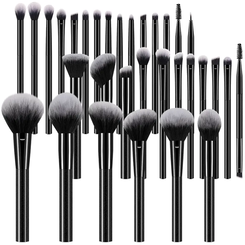 32PCS Premium Synthetic Hair Makeup Brush Set - Eyeshadow Blending, Face Application & Soft Cosmetics Tools for Makeup Products
