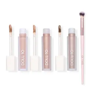 Doll 10 Cream Eyeshadow Trio with Special Edition Brush