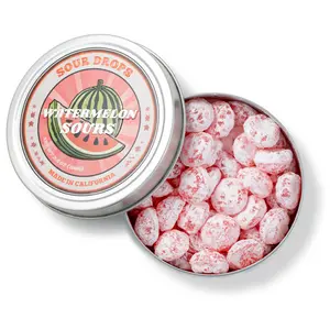 Sour Drops Dye-Free Watermelon Sours Hard Candy