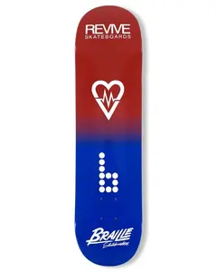 Braille X Revive Collab Skateboard Deck Braille X Revive Collab Skateboard Deck
