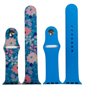Olivia Pratt 2 Pack Silicone Watch Band - Printed and Solid Color