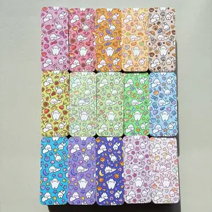 Cute Bunny Pattern Double Sided Bookmarks - Assorted Colors with Cute Bunny Designs Matte Finish