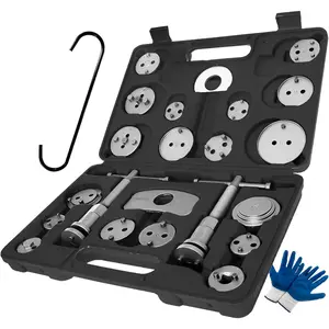 Brake Caliper Tool Duty Brake Caliper Compression Tool Black 24pc