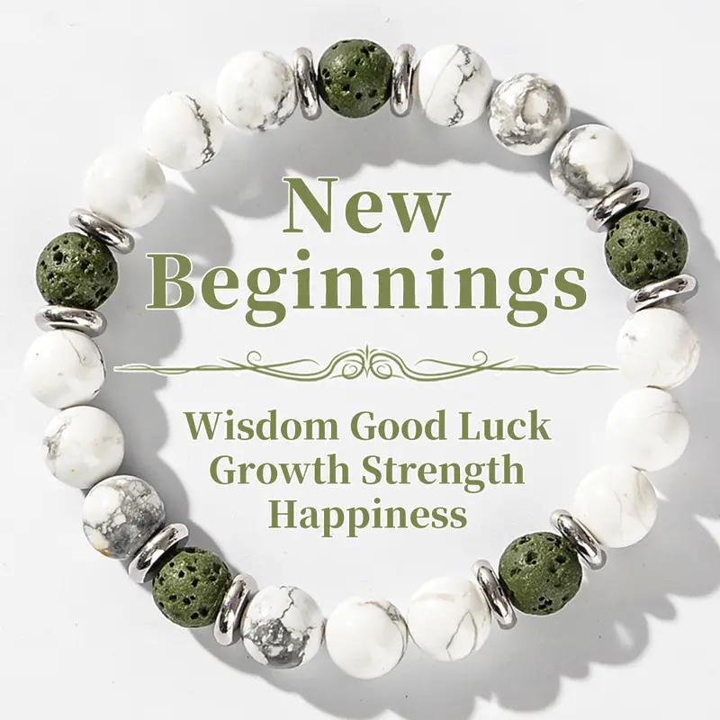 Cross-border bestseller green aventurine tiger eye natural stone bracelet, wealth and energy jewelry, handmade beaded bracelet