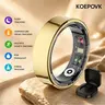 Titanium Smart Ring IP68 Fitness Tracker with Sleep Tracking, Activity Tracking, Stress Trends, Sport Modes, No Subscription Required, 3-5 Days Battery Life, iOS & Android Compatible