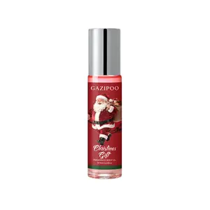 Christmas Limited Edition 10ML Rollerball Perfume, Citrus & Bergamot Top Notes, Jasmine & Rose Middle, Amber Base, Pocket-Sized Freshness