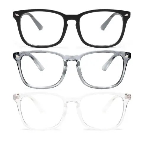 1/2/3 Pack Computer Glasses, Blue Light Eyeglasses for Men Women Blue Light Lens Blue Light Glasses Men Bluelight Glasses Women Computer Glasses Party Glasses,Birthday Thanksgiving chrismas New year gifts,Outdoor Accessories