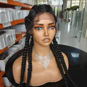 Jessie's Wig [LIVE ONLY] Braided Lace Braids Wigs Lightweight Swiss Soft Twist Braided Wigs With Baby Hair