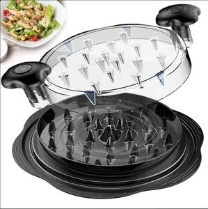 Large Manual Meat Shredder for Chicken, Pork, and Beef – Ergonomic Handle, Non-Slip Base, BPA-Free, Includes Brush & Fork