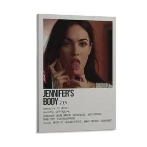 Jennifer's Body Classic Movie Canvas Poster. For Room Aesthetic. Canvas Wall Art for Teens. Movie Art Print. Poster Canvas Wall Art For Bedroom Decor Bar Office Room Decor Gift