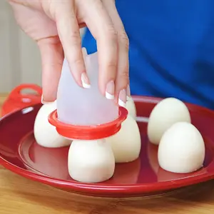 Silicone Egg Poacher, 6 Counts Mini Egg Poaching Cup, Egg Poaching Tool for Microwave, Kitchen Egg Utensils, Kitchen Gadgets, Egg Maker