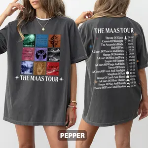 Sarah J. Maas Eras Tour Comfort Colors Shirt, The Maas Tour Shirt, Crescent City, Throne of Glass Merch, SJM Fan Apparel, Unisex T-Shirt