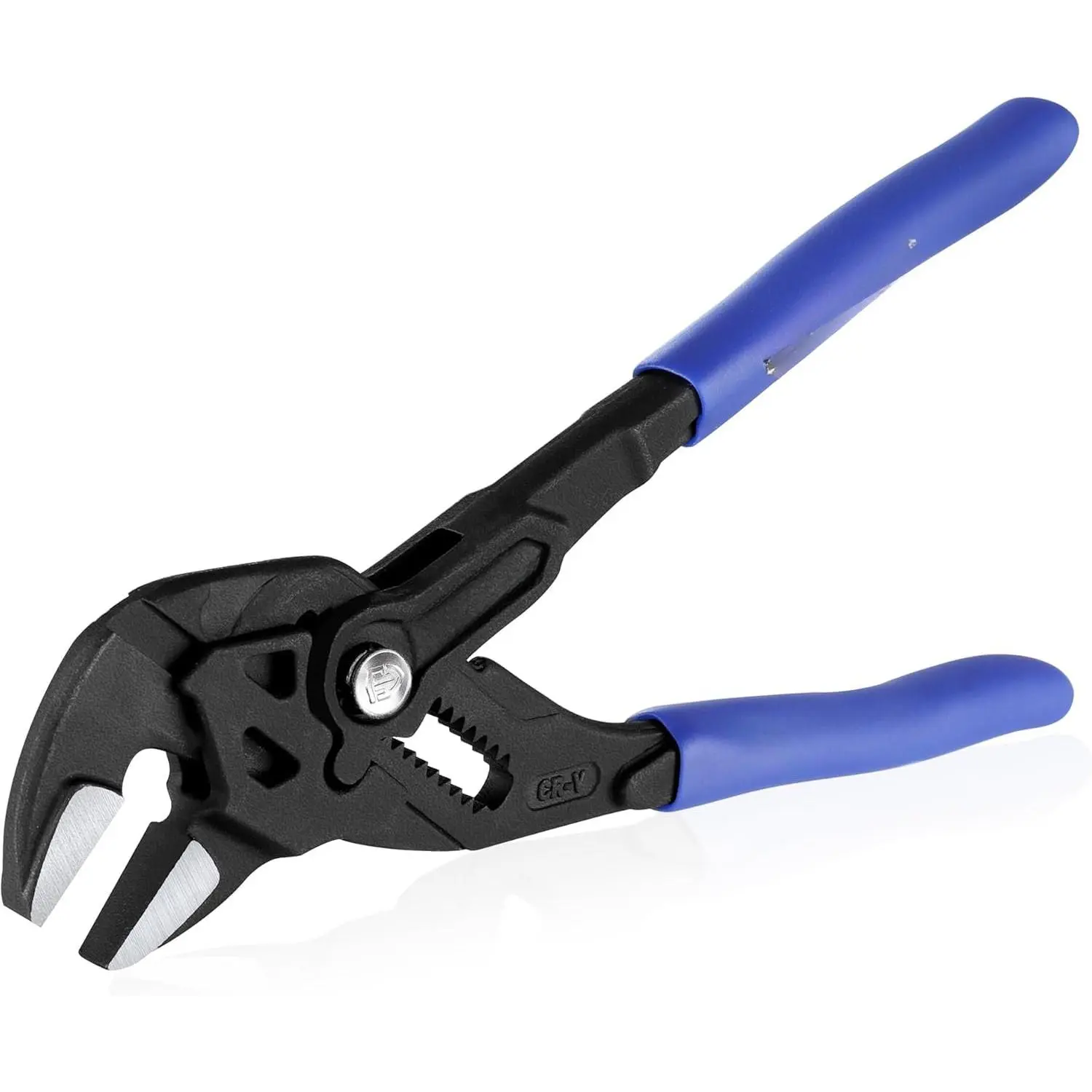 7-Inch Pliers Wrench, CR-V Construction Wrench Pliers, Adjustable Parallel Smooth Jaw Pliers, Black Finish, Groove Lock Mechanism
