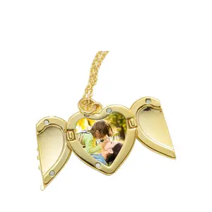 Metal Angel Sublimation Blank Locket