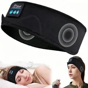 Versatile Headscarf Eye Mask Dual-use Music Headset Bluetooth Elastic Sweat Sporty Band Hair Band Sleeping Bluetooth Wireless Sleep Headband Headphones Travel Sleep Eye Mask