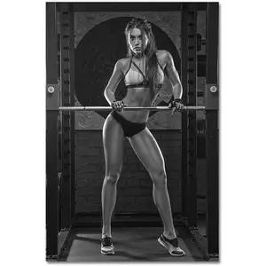 No Framed, Sexy Woman Gym Fitness
