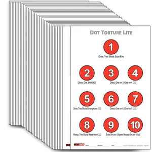 EZ2C Targets #29: Dot Torture Lite Drill 11"x17" Paper Shooting Target USA MADE